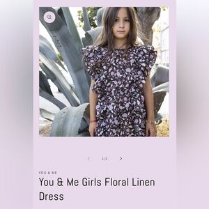 NWT You and me linen floral dress